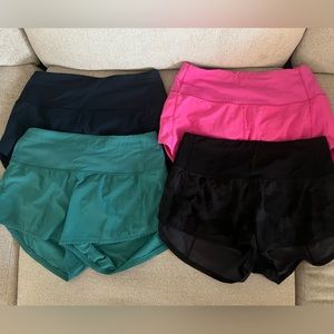 Lululemon speed up shorts 2.5” size 6